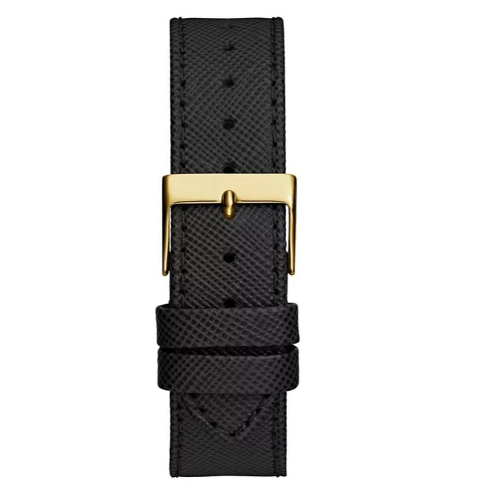 GUESS Women's Multi-Function Black Leather Watch … - image 5